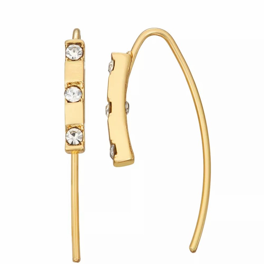 * Nine West Gold Tone Stick Threader Earrings | Earrings