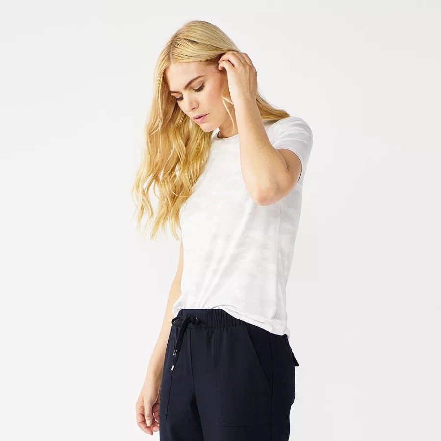 * Petite Nine West Essential Crewneck Tee | Tops