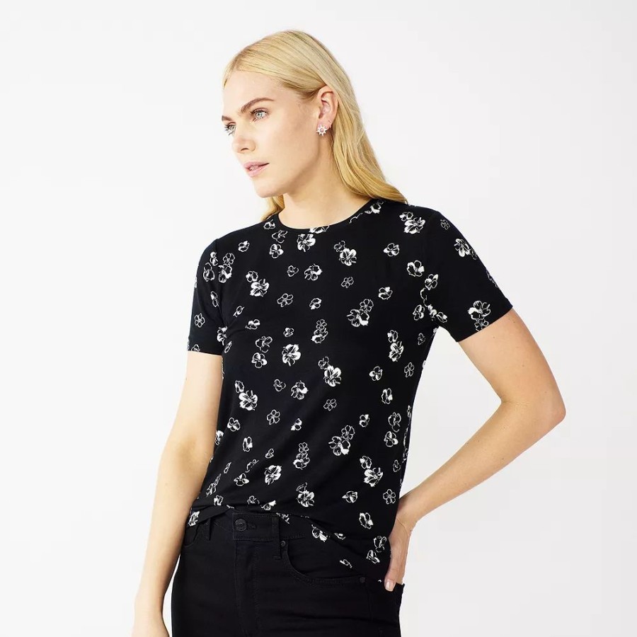 * Petite Nine West Essential Crewneck Tee | Tops