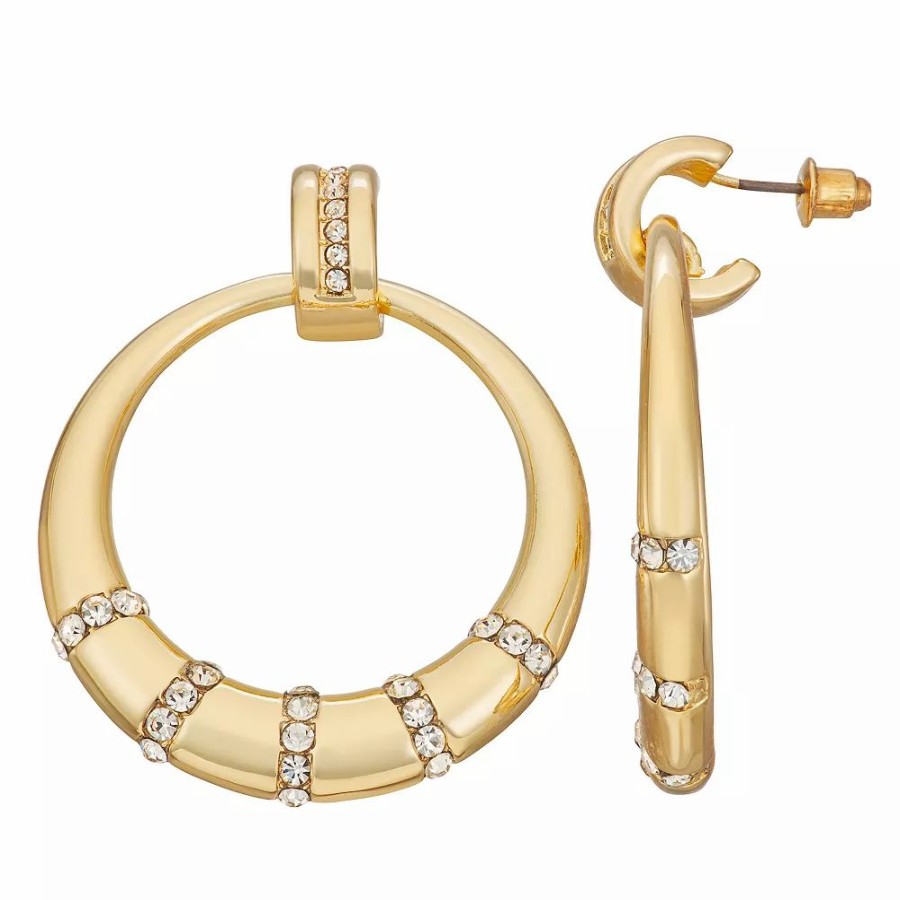 * Nine West Gold Tone Hoop Earrings | Earrings