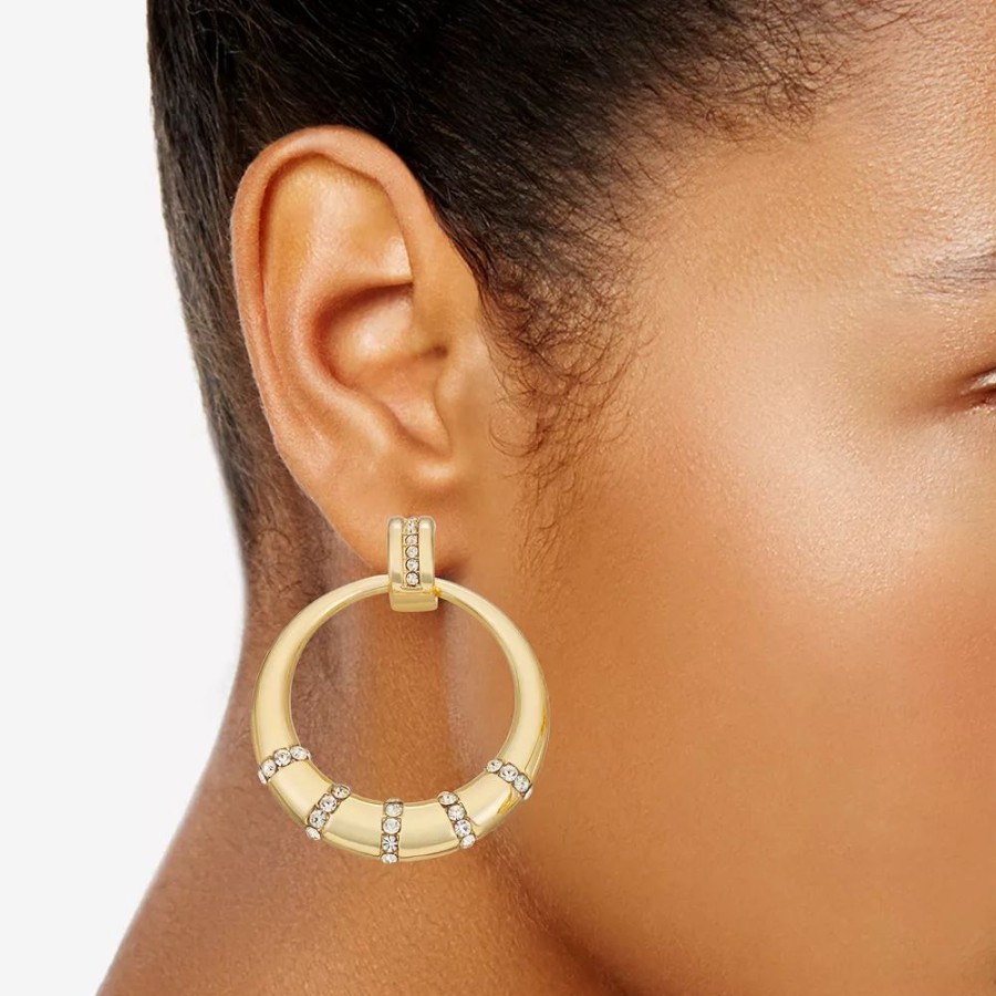 * Nine West Gold Tone Hoop Earrings | Earrings