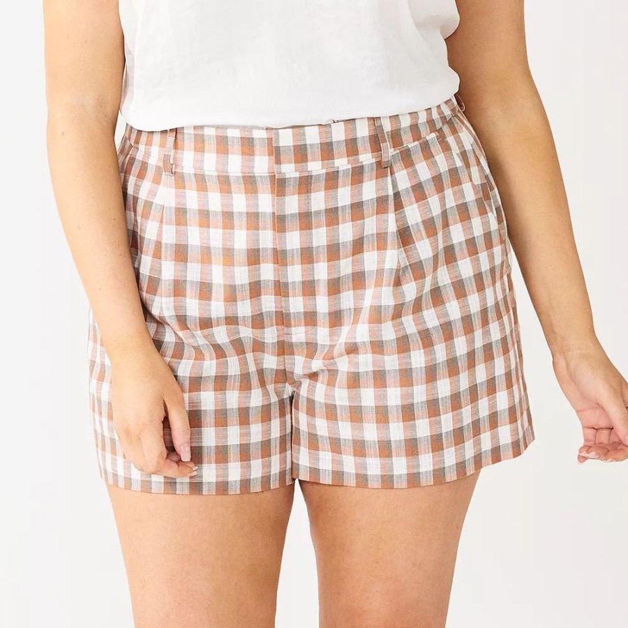 * Plus Size Nine West High Rise Walking Shorts | Bottoms