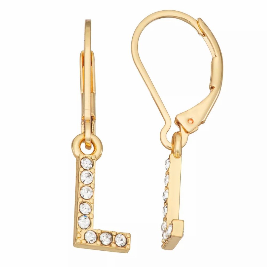 * Nine West Initial "L" Drop Earrings | Earrings