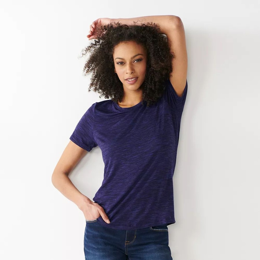 * Women'S Nine West Essential Crewneck Tee | Tops