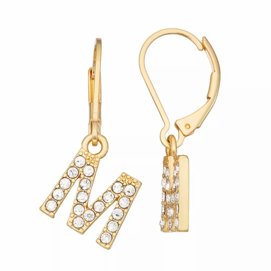 * Nine West Initial "M" Drop Earrings | Earrings