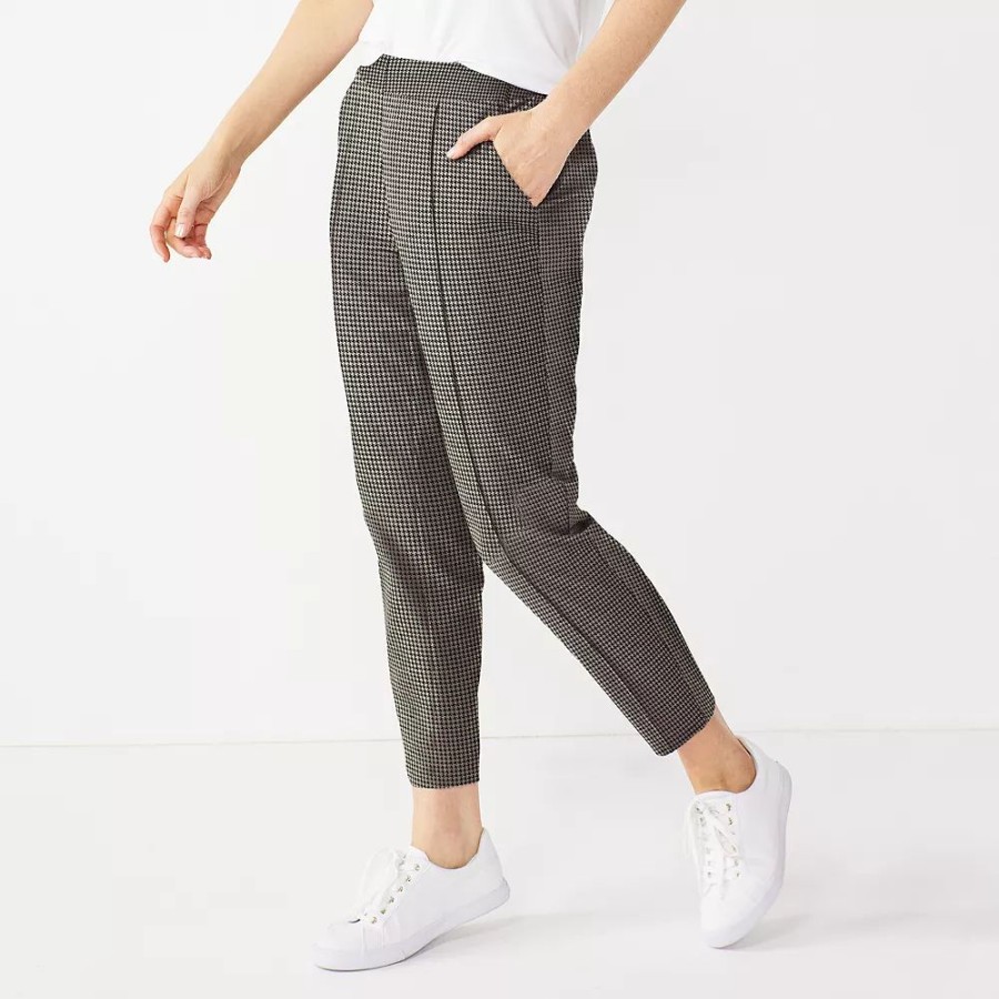 * Women'S Nine West Relaxed Crop Pull-On Pants | Bottoms