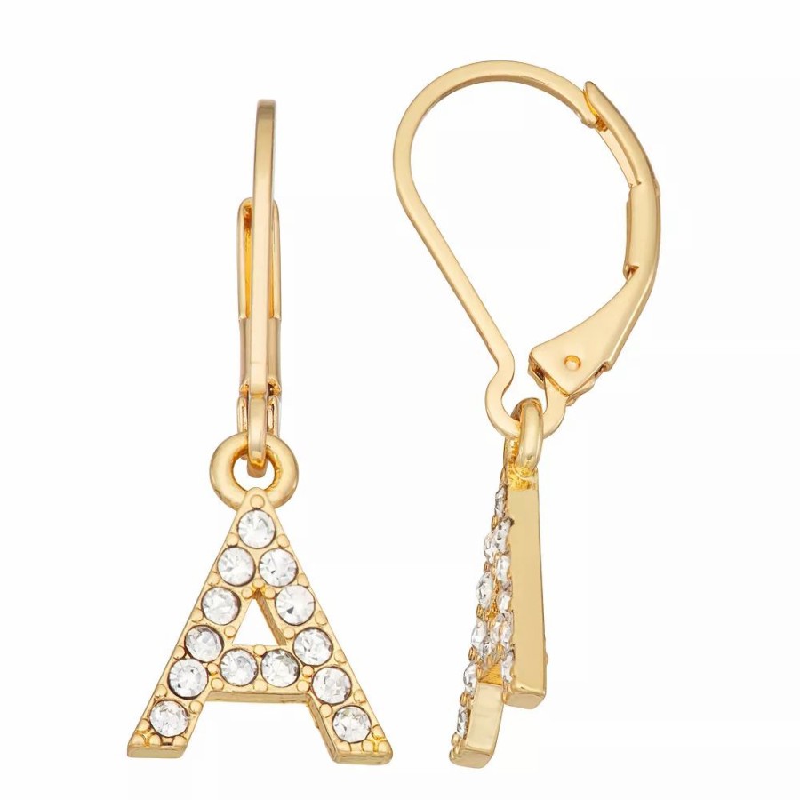 * Nine West Initial "A" Drop Earrings | Earrings