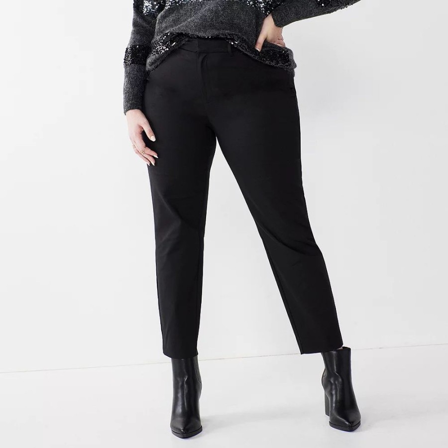 * Plus Size Nine West Slim-Cut Ankle Pants | Bottoms