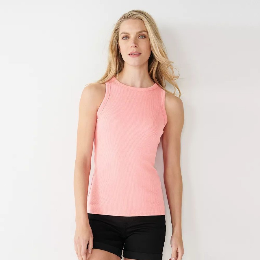 * Women'S Nine West Ribbed Tank | Tops