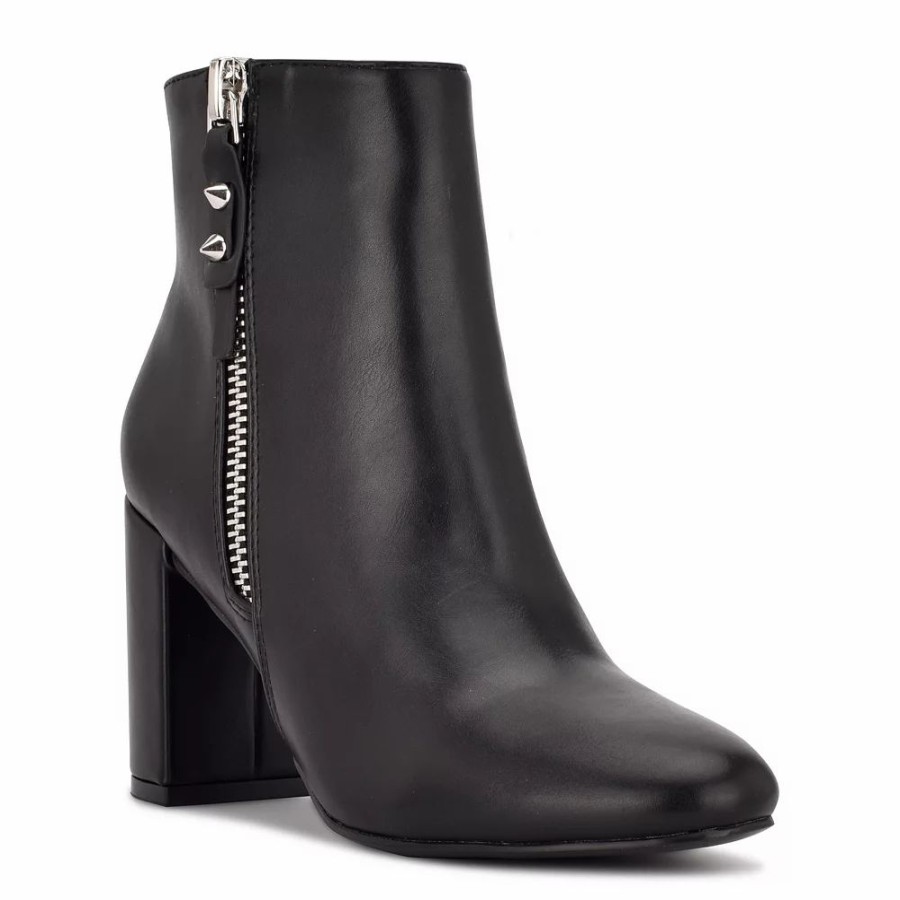 * Nine West Trike Women'S Block Heel Ankle Boots | Boots