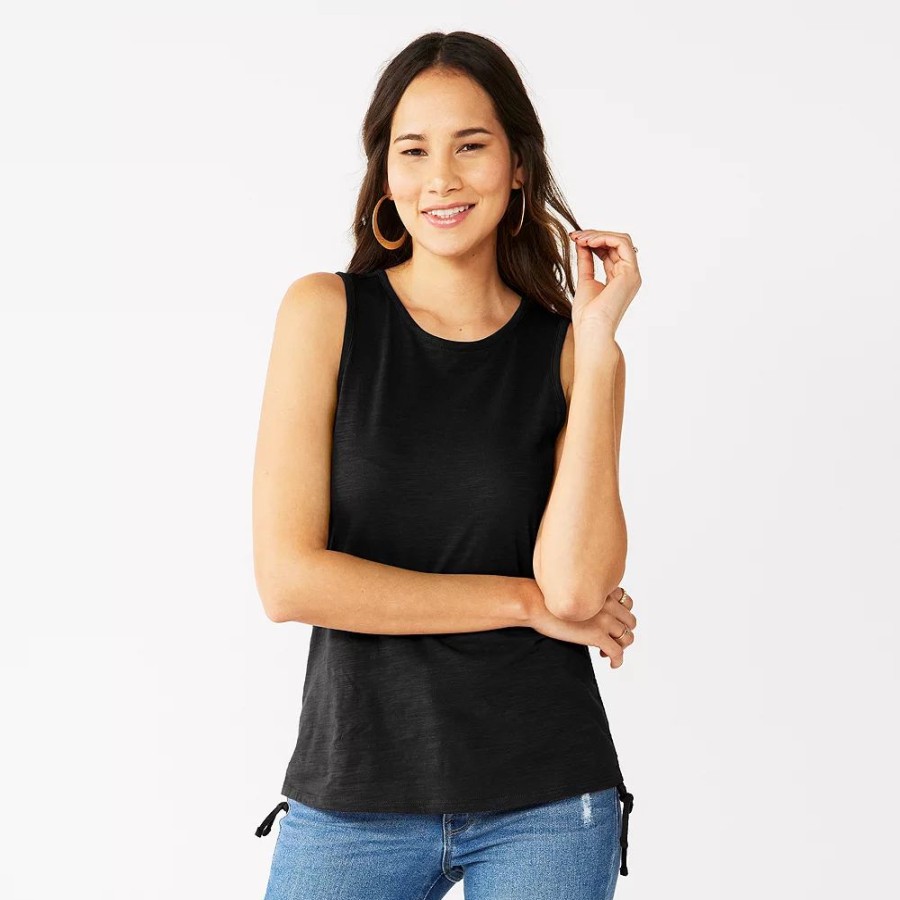 * Women'S Nine West Ruched Side Tank | Tops