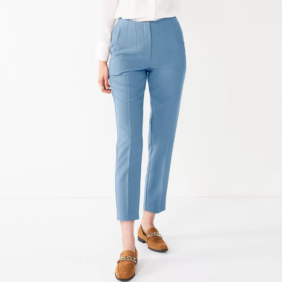 * Petite Nine West High-Waisted Tapered Pants | Bottoms