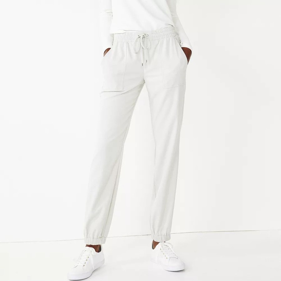 * Women'S Nine West Elastic-Cuff Relaxed Jogger Pants | Bottoms