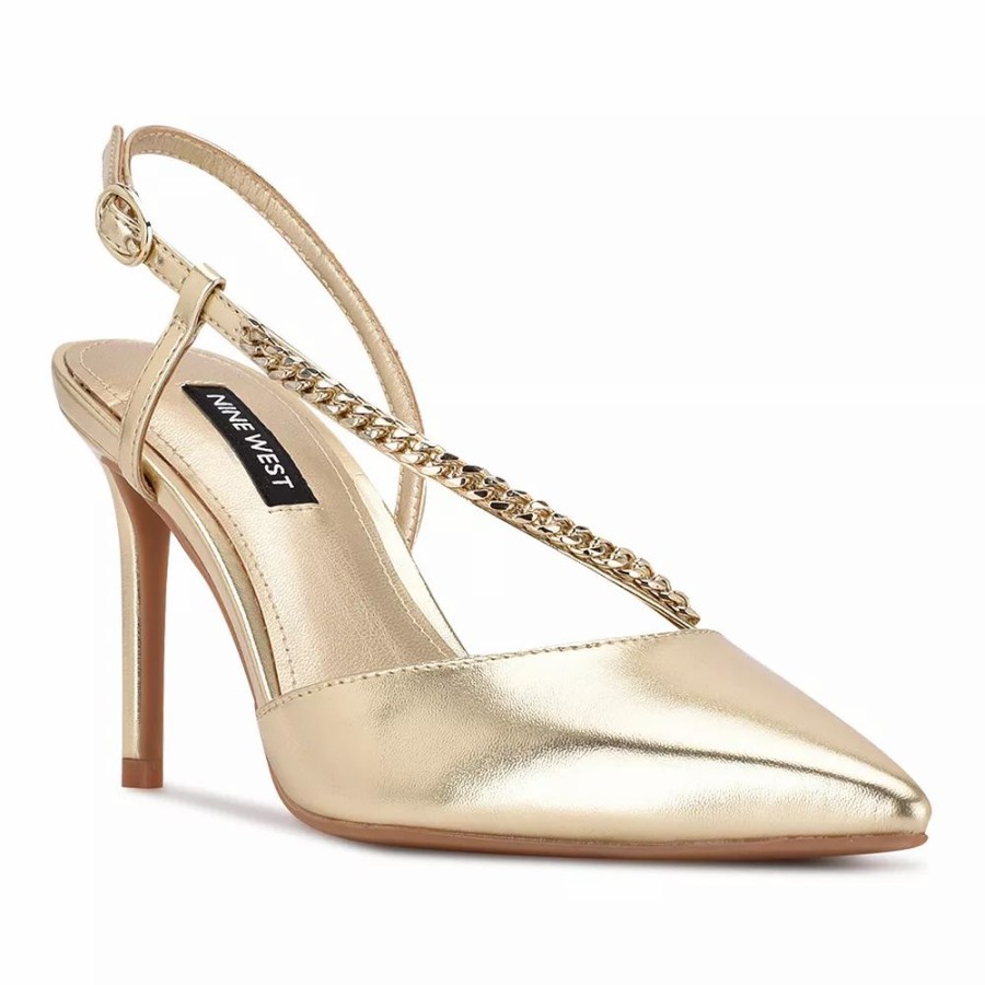 * Nine West Gisha Women'S Chain Link High Heel Dress Pumps | Pumps & Heels