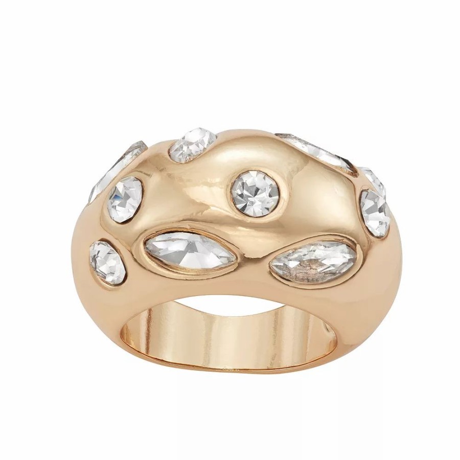 * Nine West Gold Tone Dome Ring | Rings