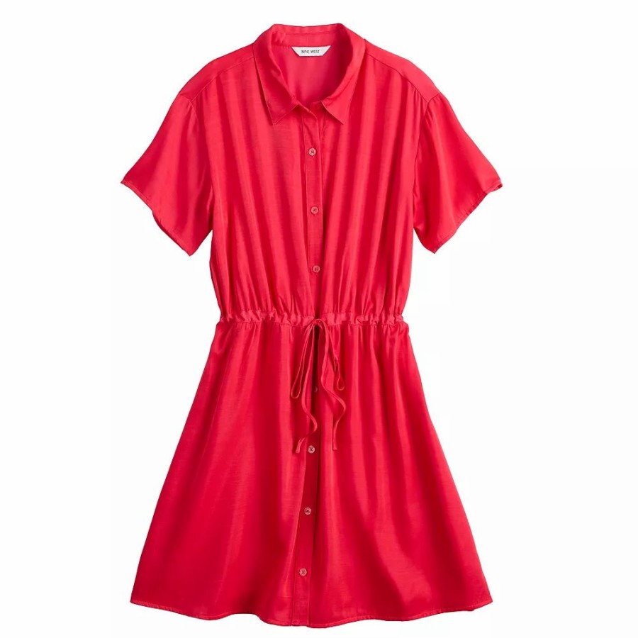 * Women'S Nine West Button Down Dress | Dresses