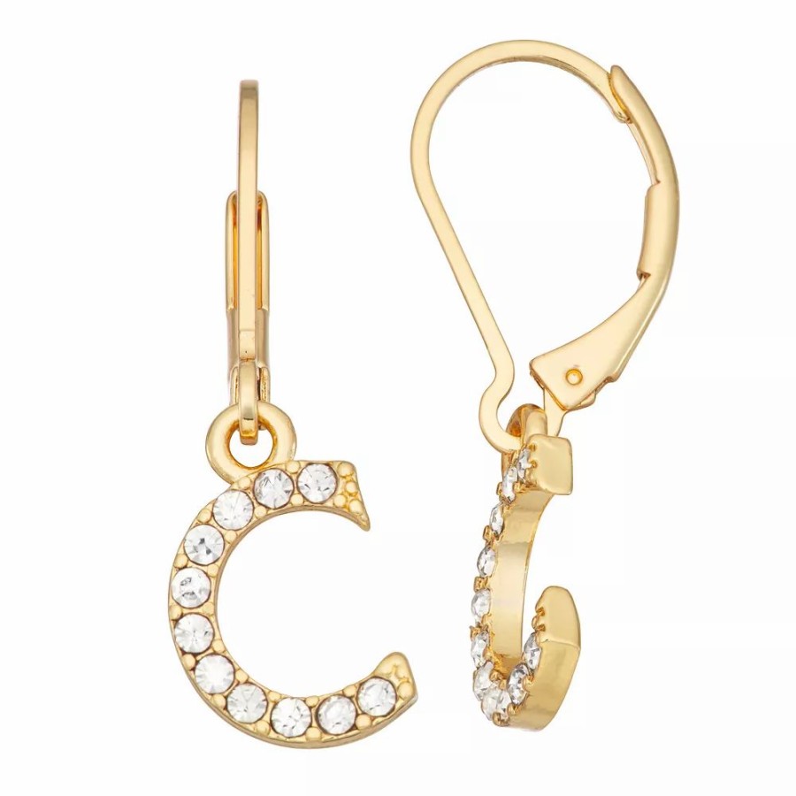 * Nine West Initial "C" Drop Earrings | Earrings