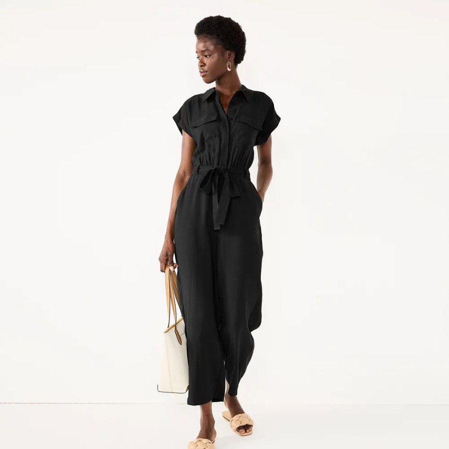 * Women'S Nine West Utility Jumpsuit | Dresses