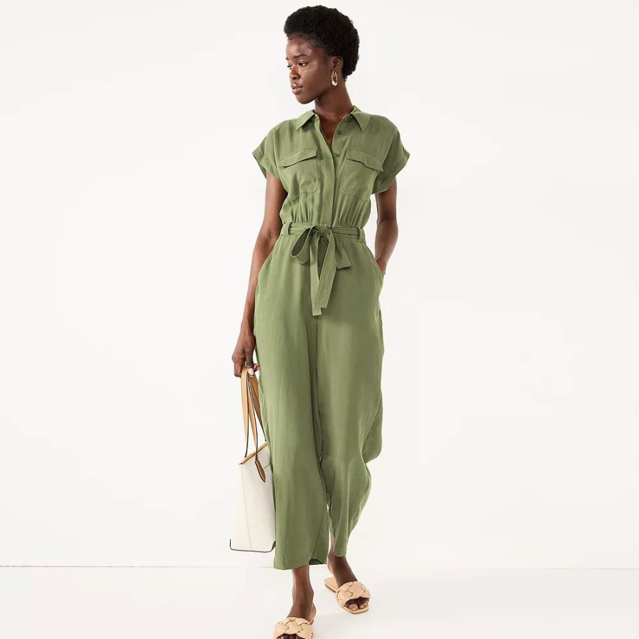 * Women'S Nine West Utility Jumpsuit | Dresses