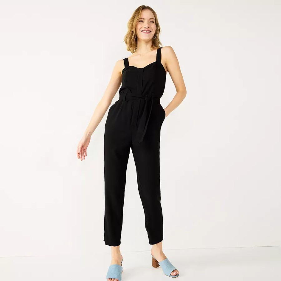 * Women'S Nine West Sweetheart Tapered Jumpsuit | Dresses