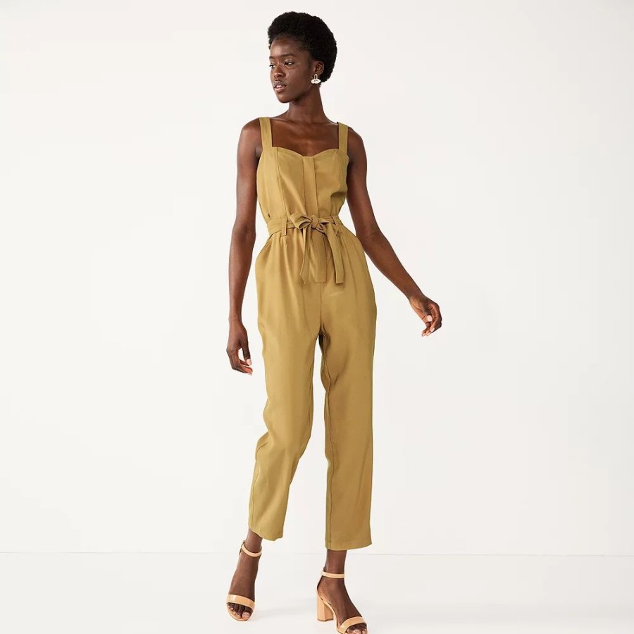 * Women'S Nine West Sweetheart Tapered Jumpsuit | Dresses